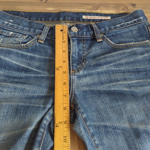 Adriano Goldschmied Patchwork Low Rise Straight Leg Jeans - Picture 12 of 14